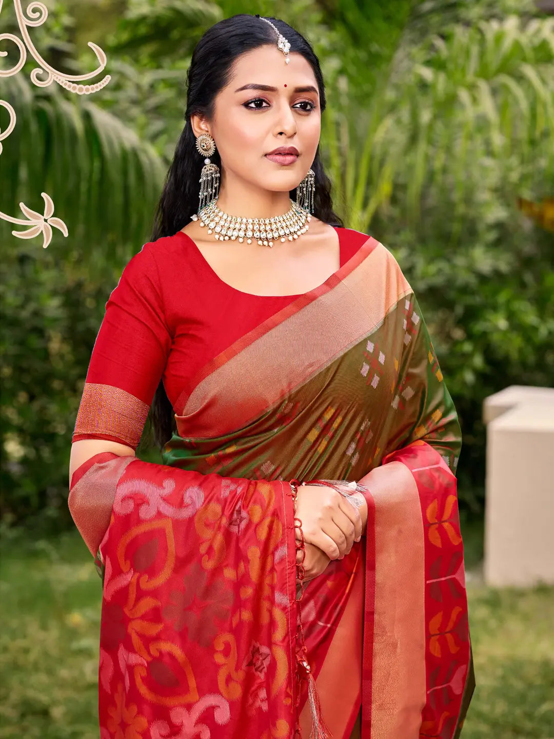 Brown Silk Saree