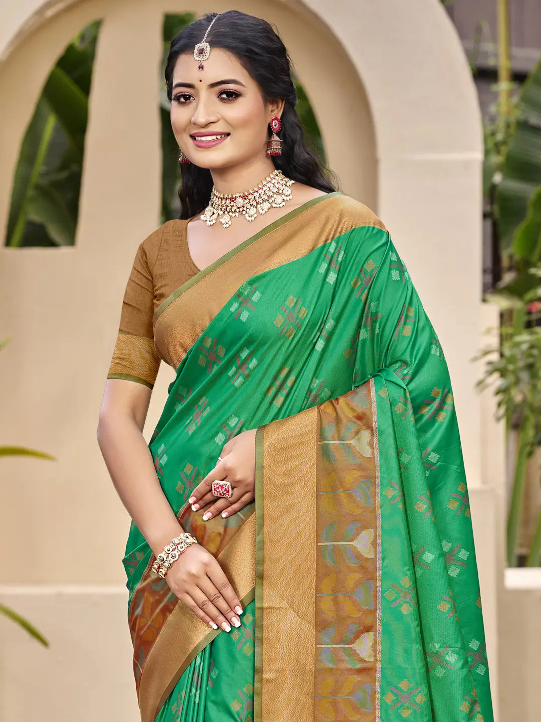 Green Silk Saree