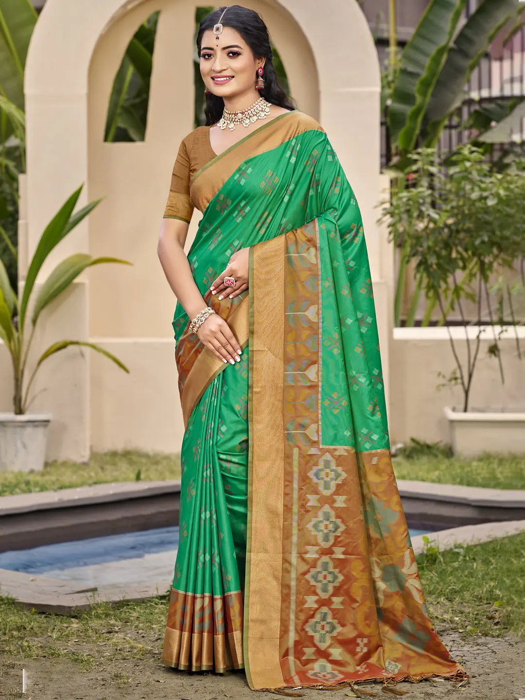 Green Silk Saree