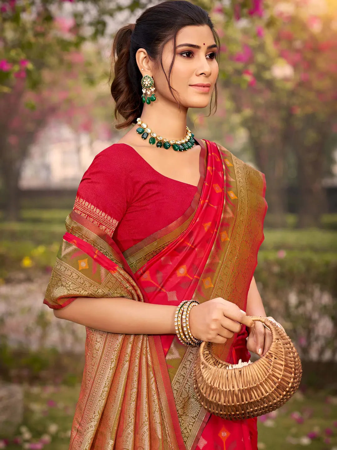 Red Silk Saree