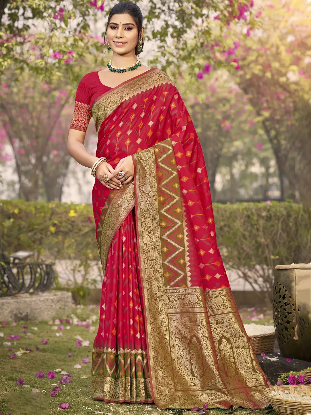 Red Silk Saree