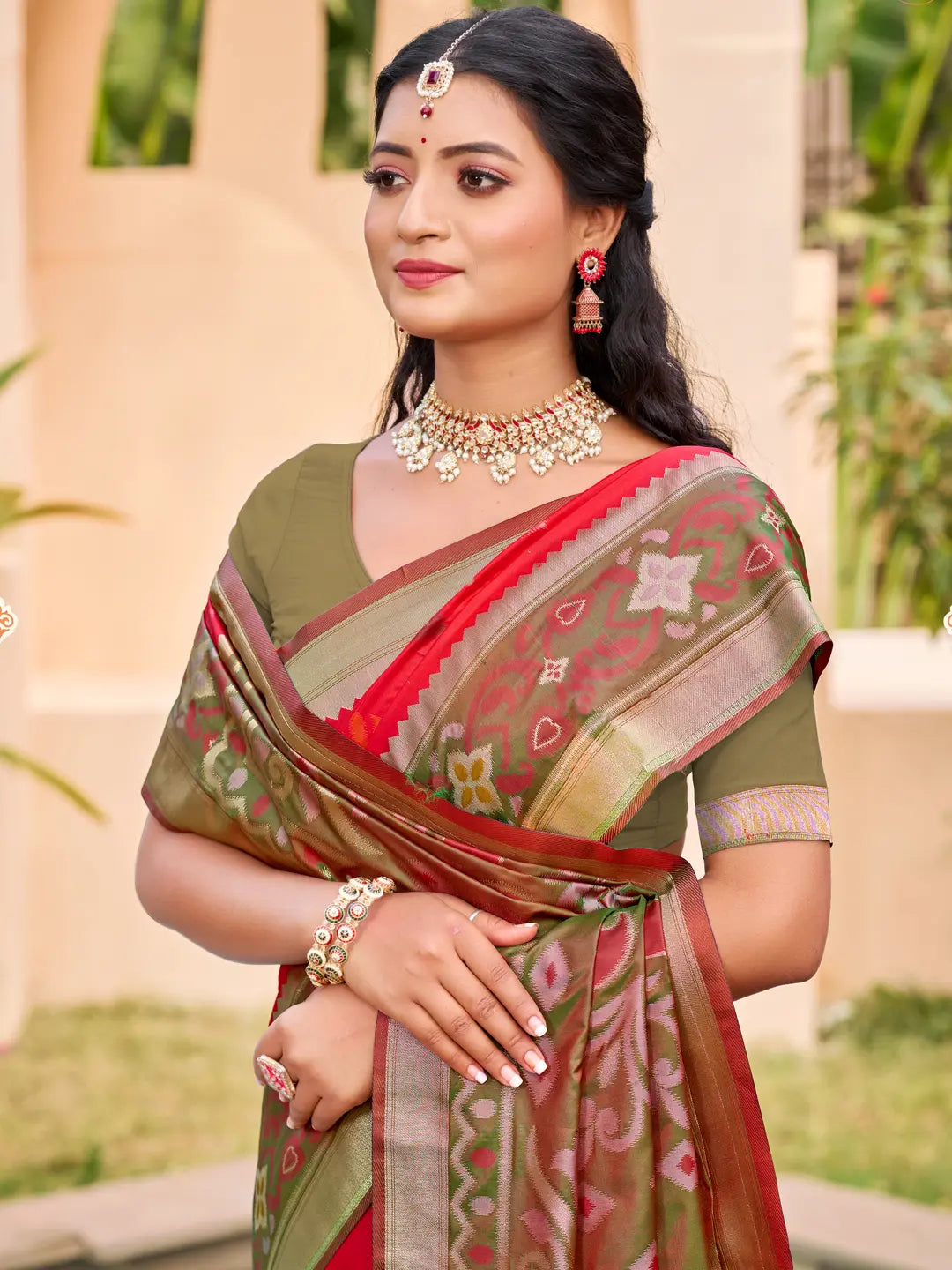 Red Silk Saree