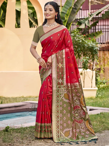 Red Silk Saree