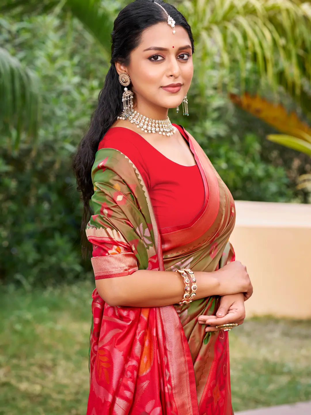 Brown Silk Saree