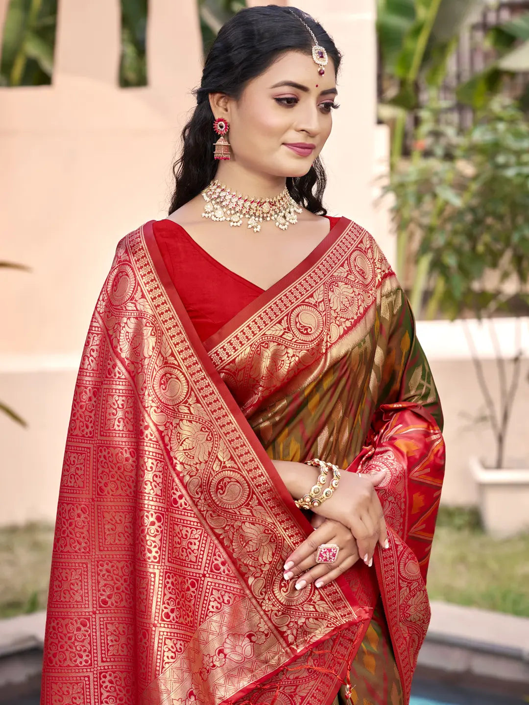 Brown Silk Saree