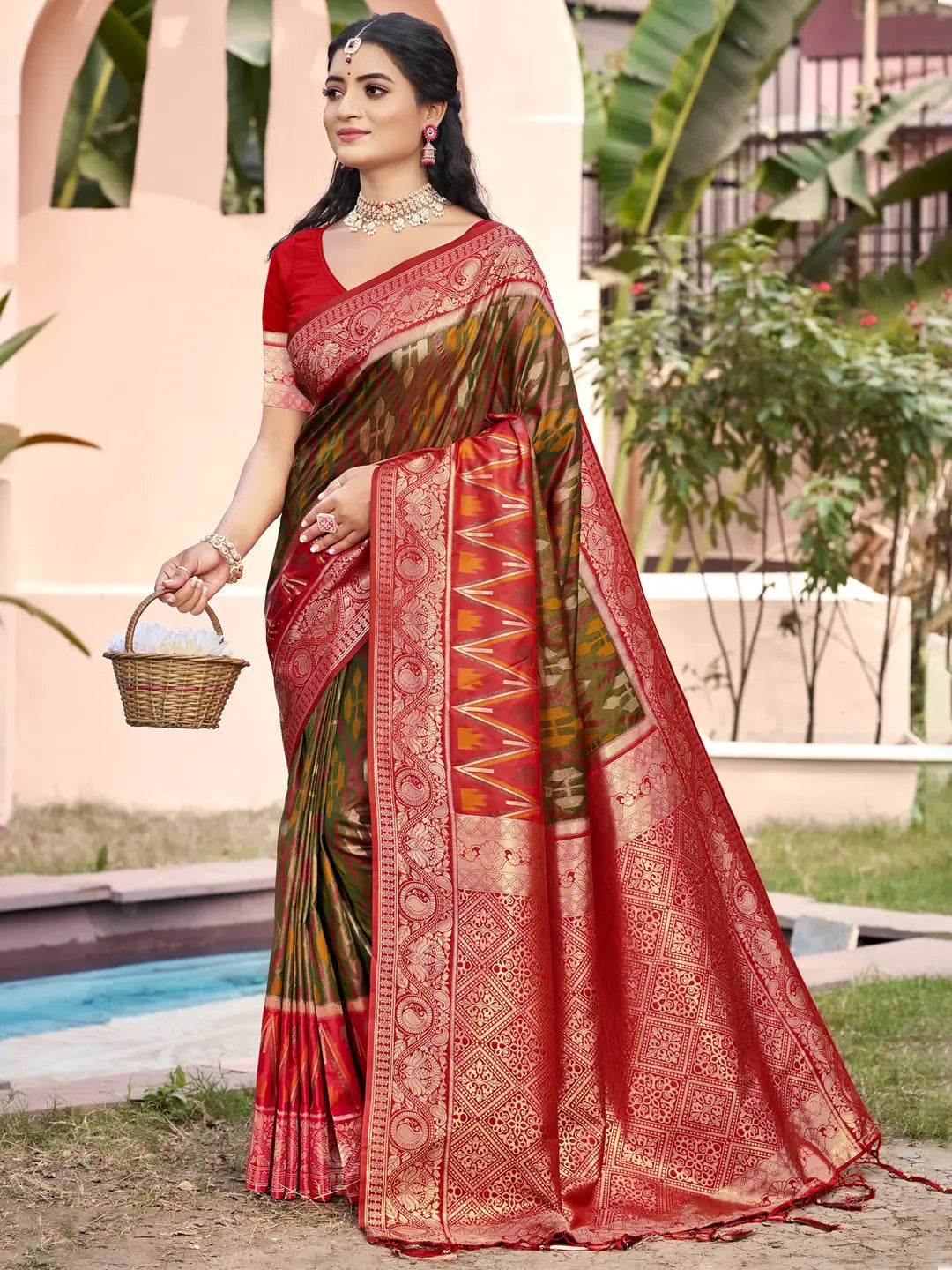 Brown Silk Saree