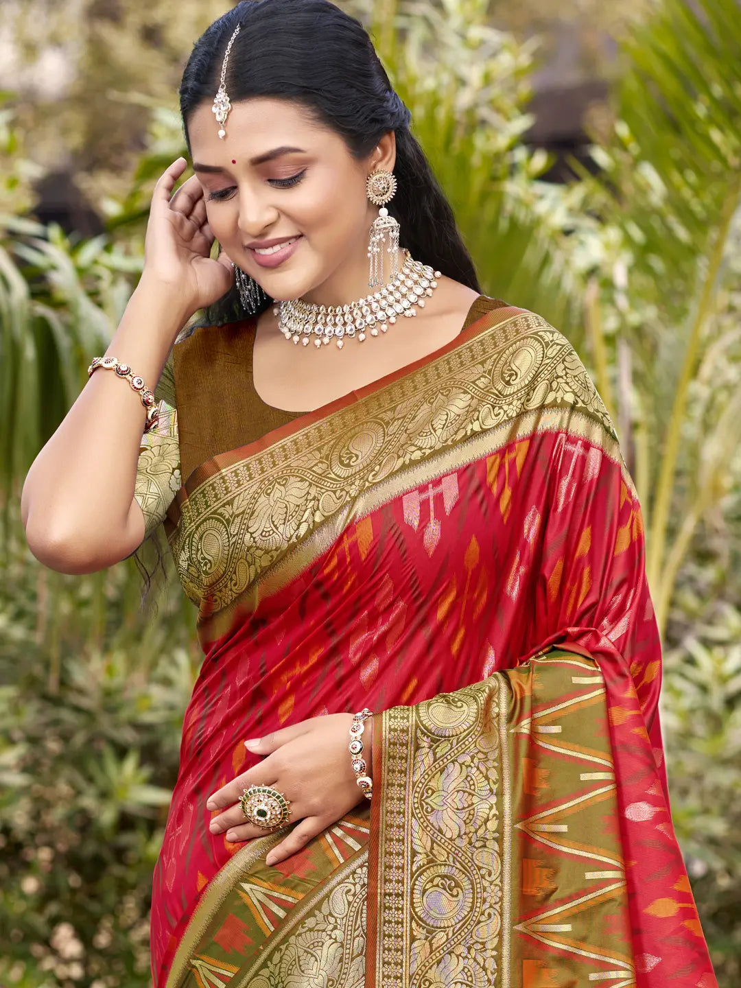 Red Silk Saree