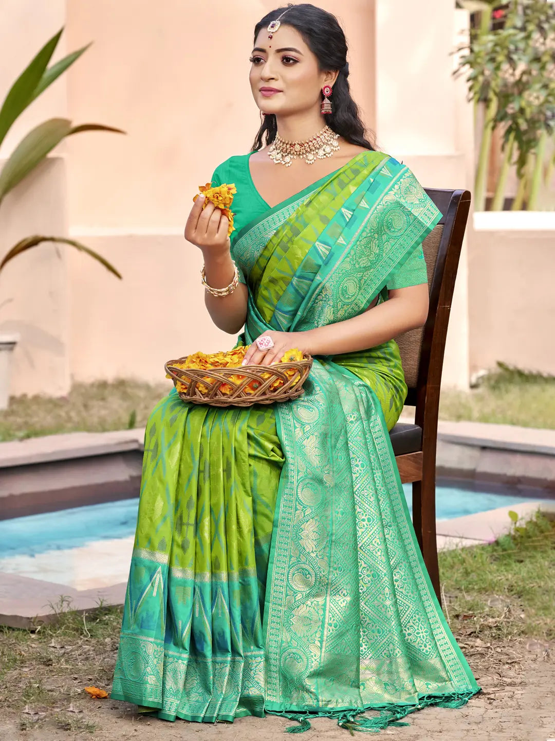 Green Silk Saree