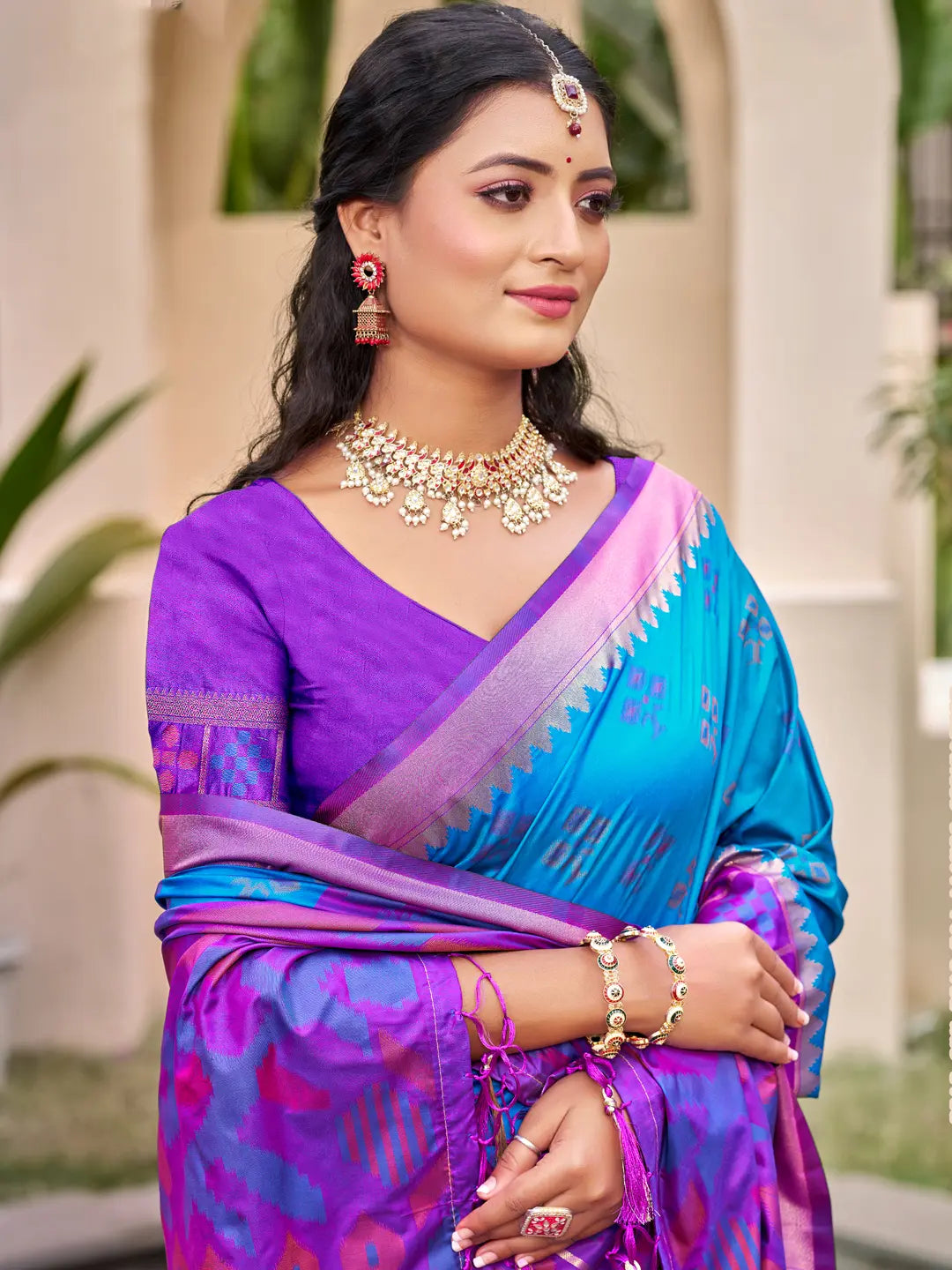 Blue Silk Saree