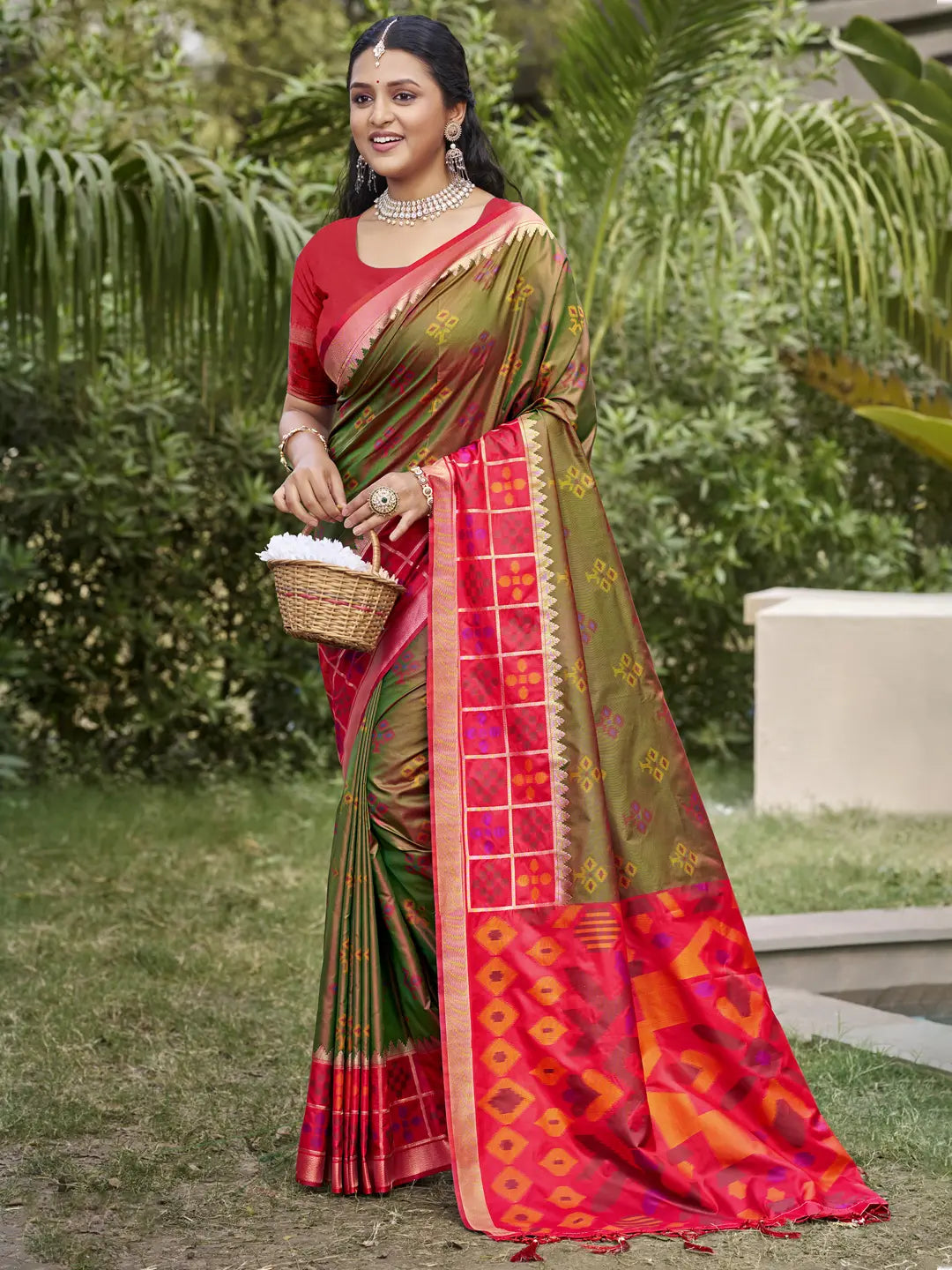 Brown Silk Saree