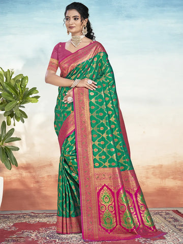 Green Silk Saree