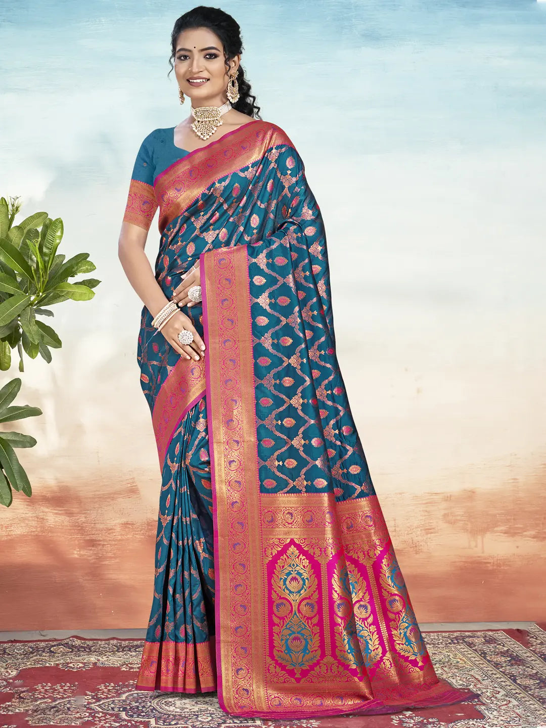 Blue Silk Saree