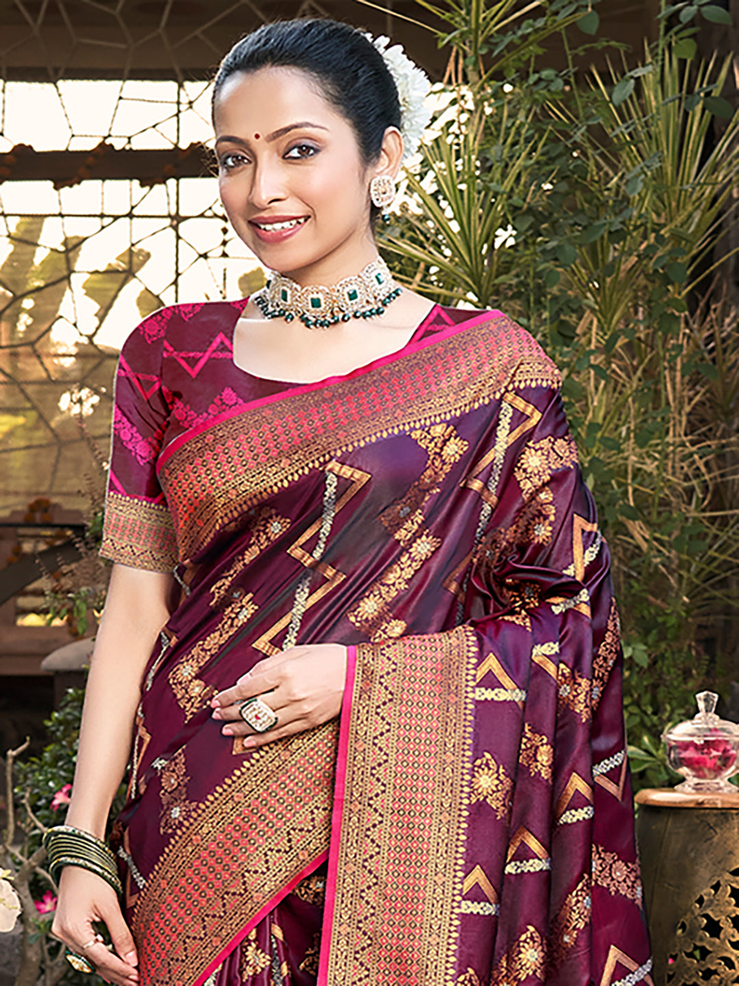 Sangam Beautiful Silk Saree