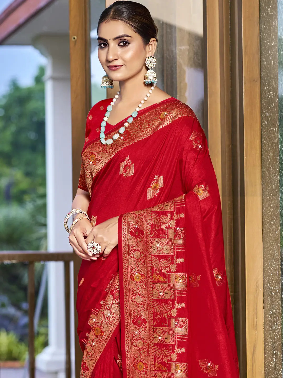 Red Silk Saree