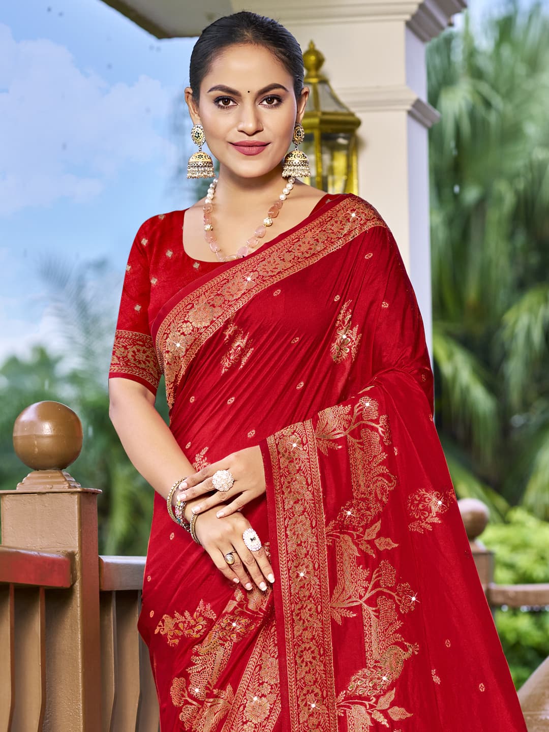 Red Silk Saree