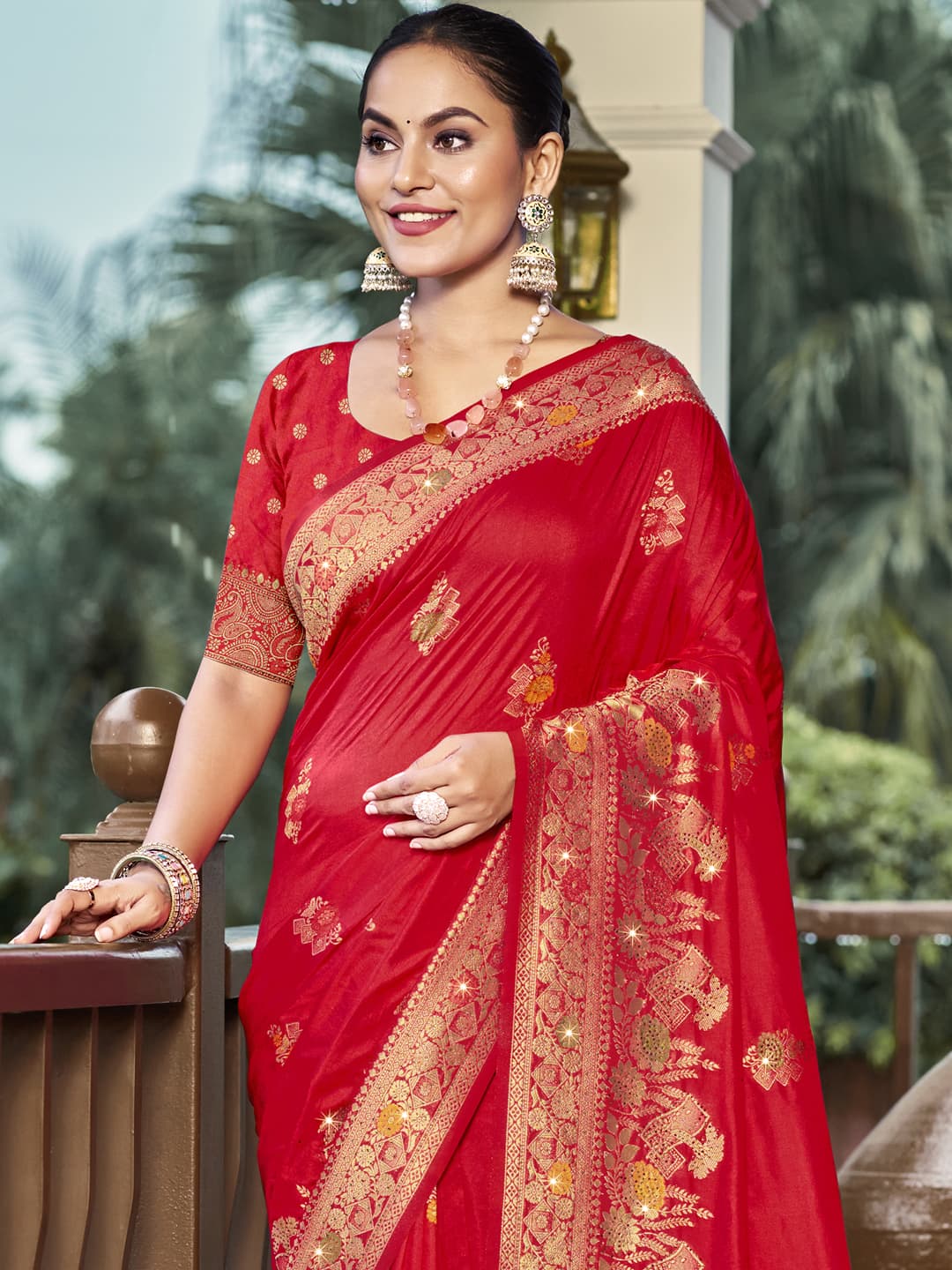 Red Silk Saree