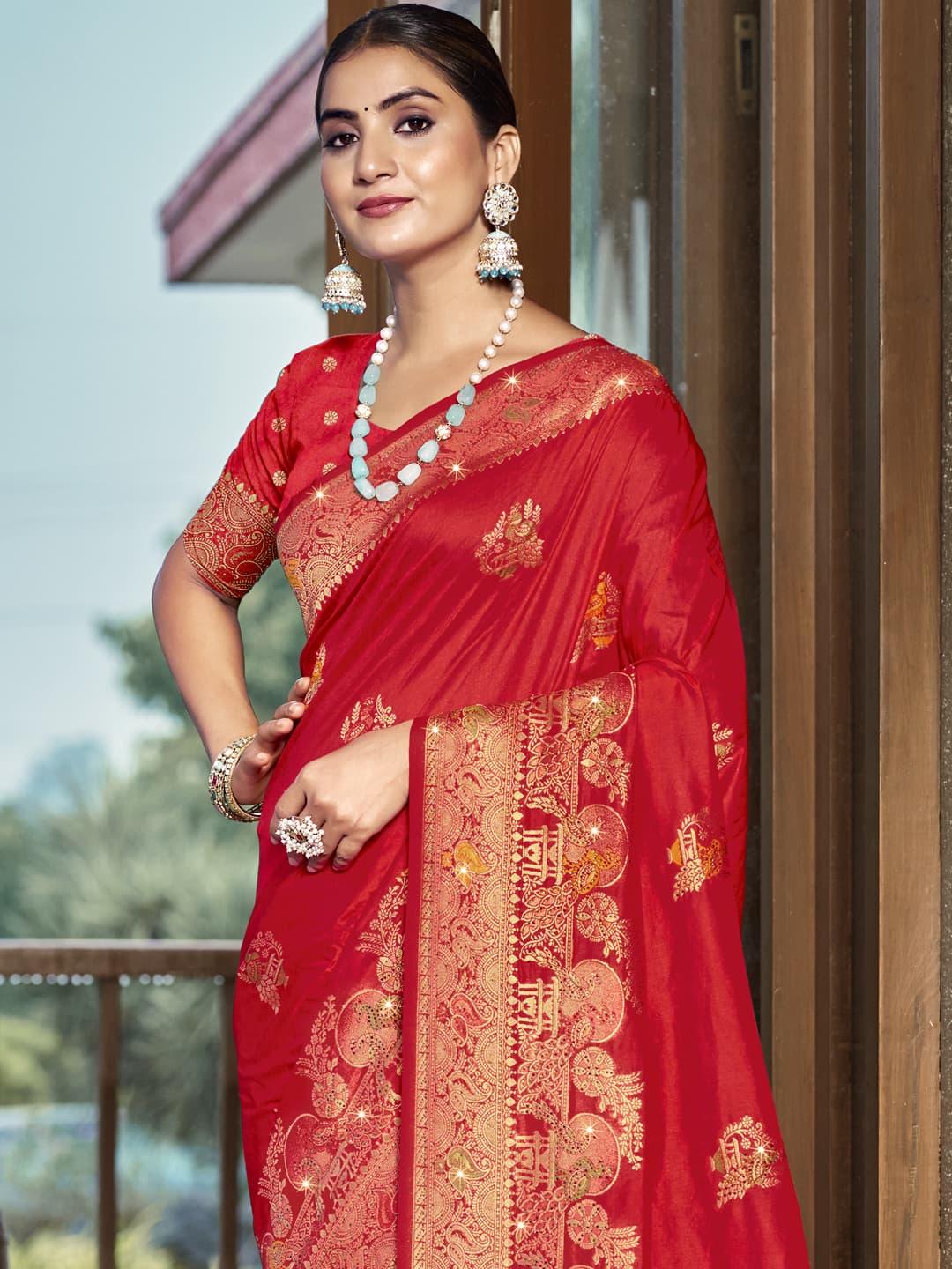 Red Silk Saree