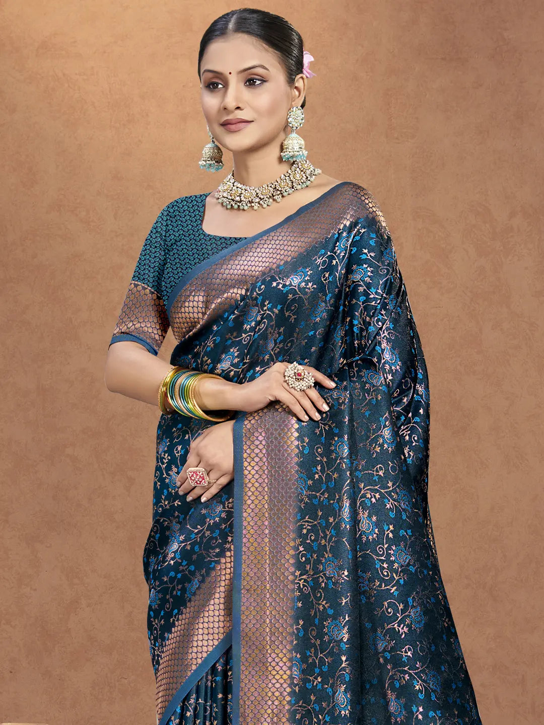 Blue Silk Saree