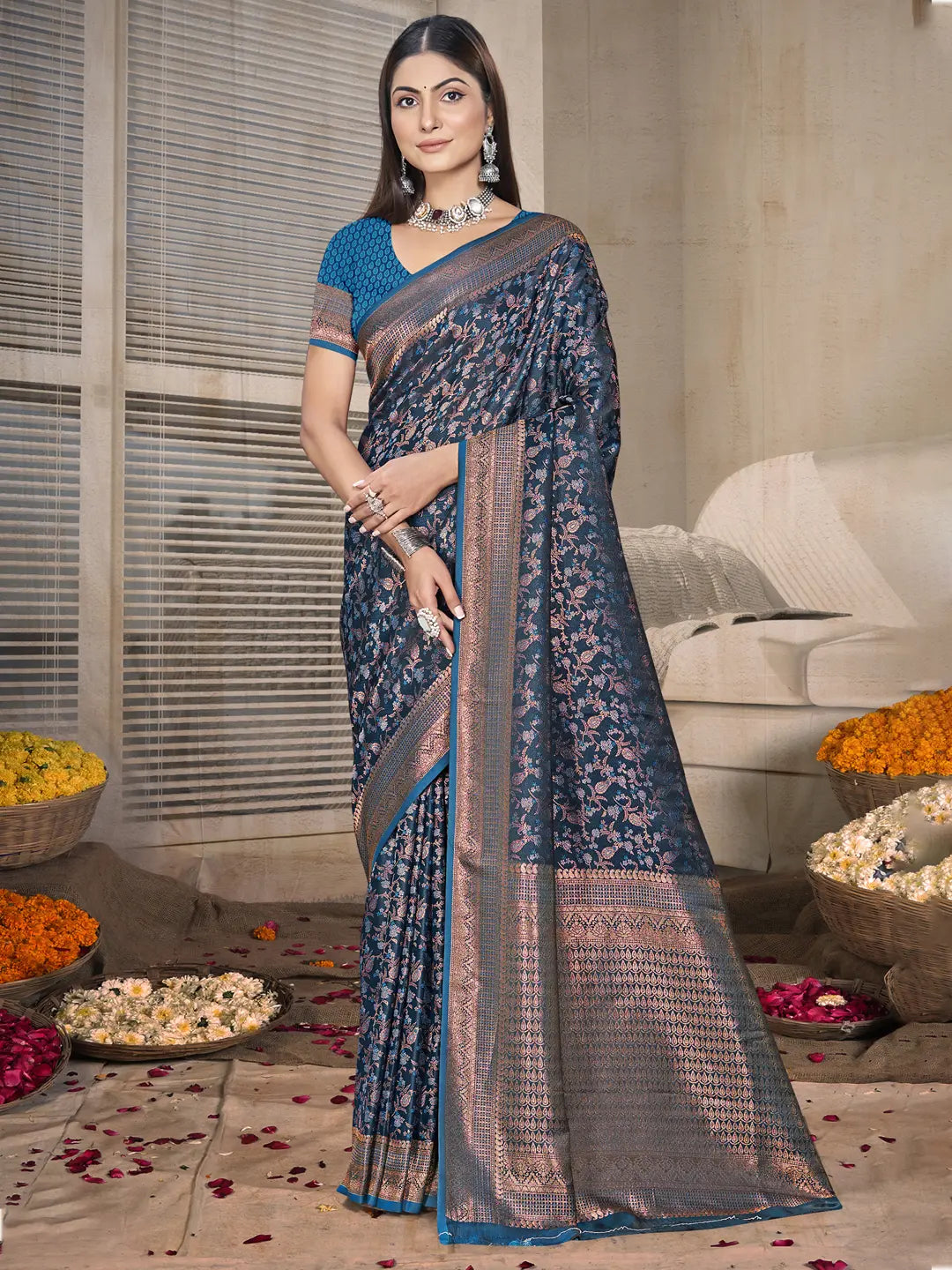 Blue Silk Saree