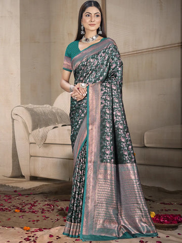 Sea Green Silk Saree