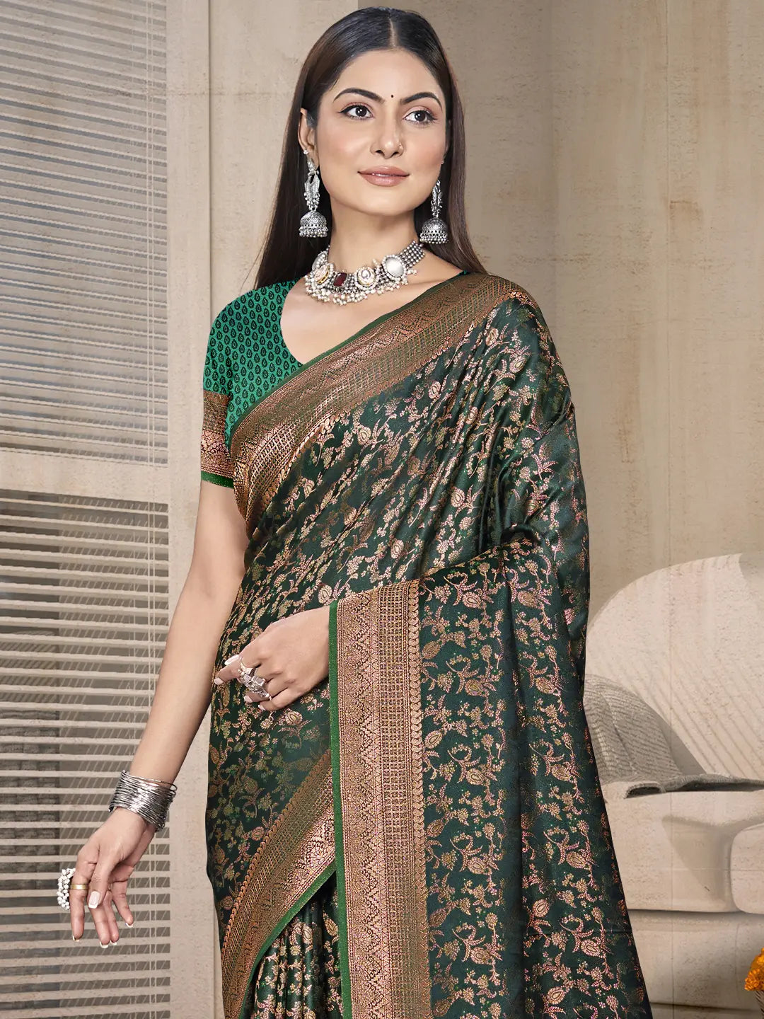 Green Silk Saree