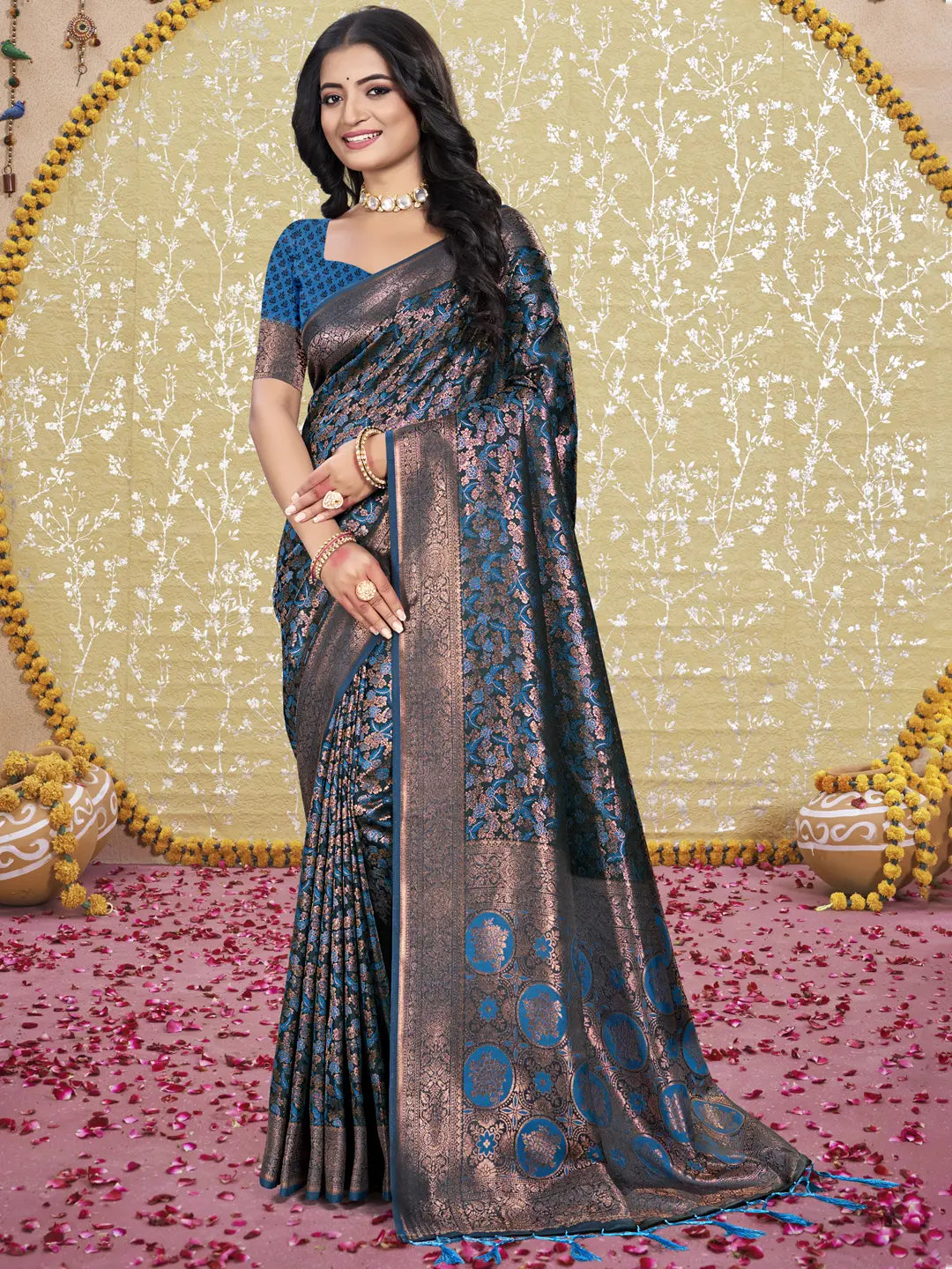 Blue Silk Saree