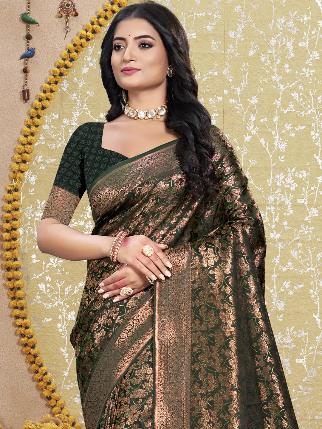 Green Silk Saree