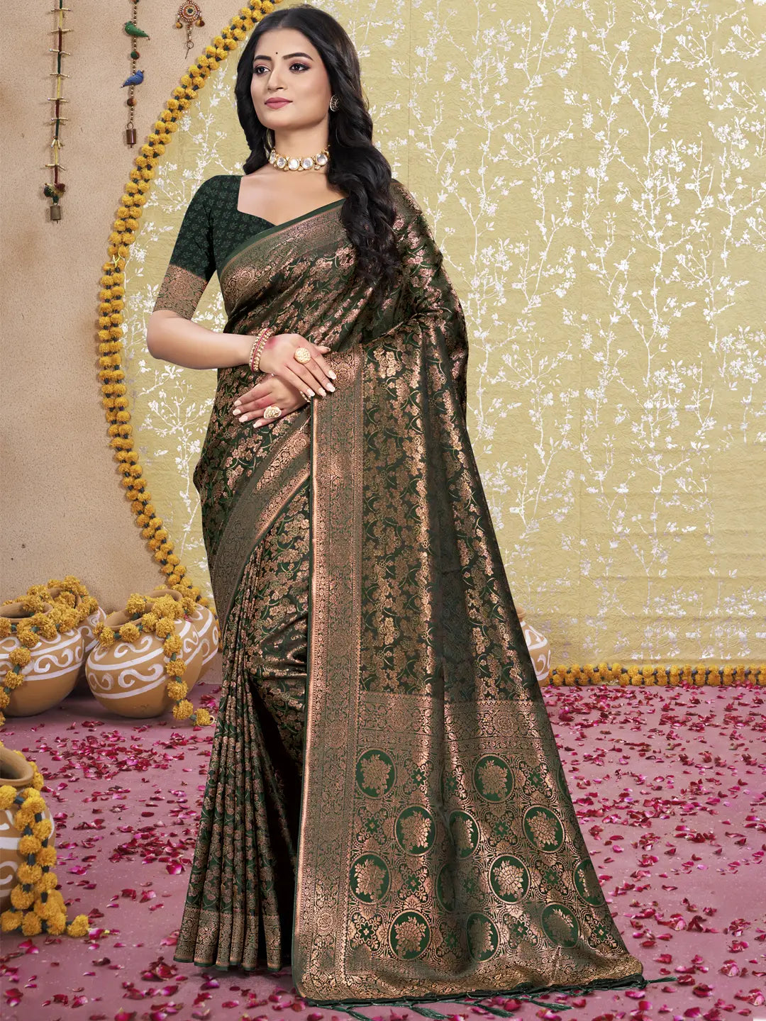 Green Silk Saree