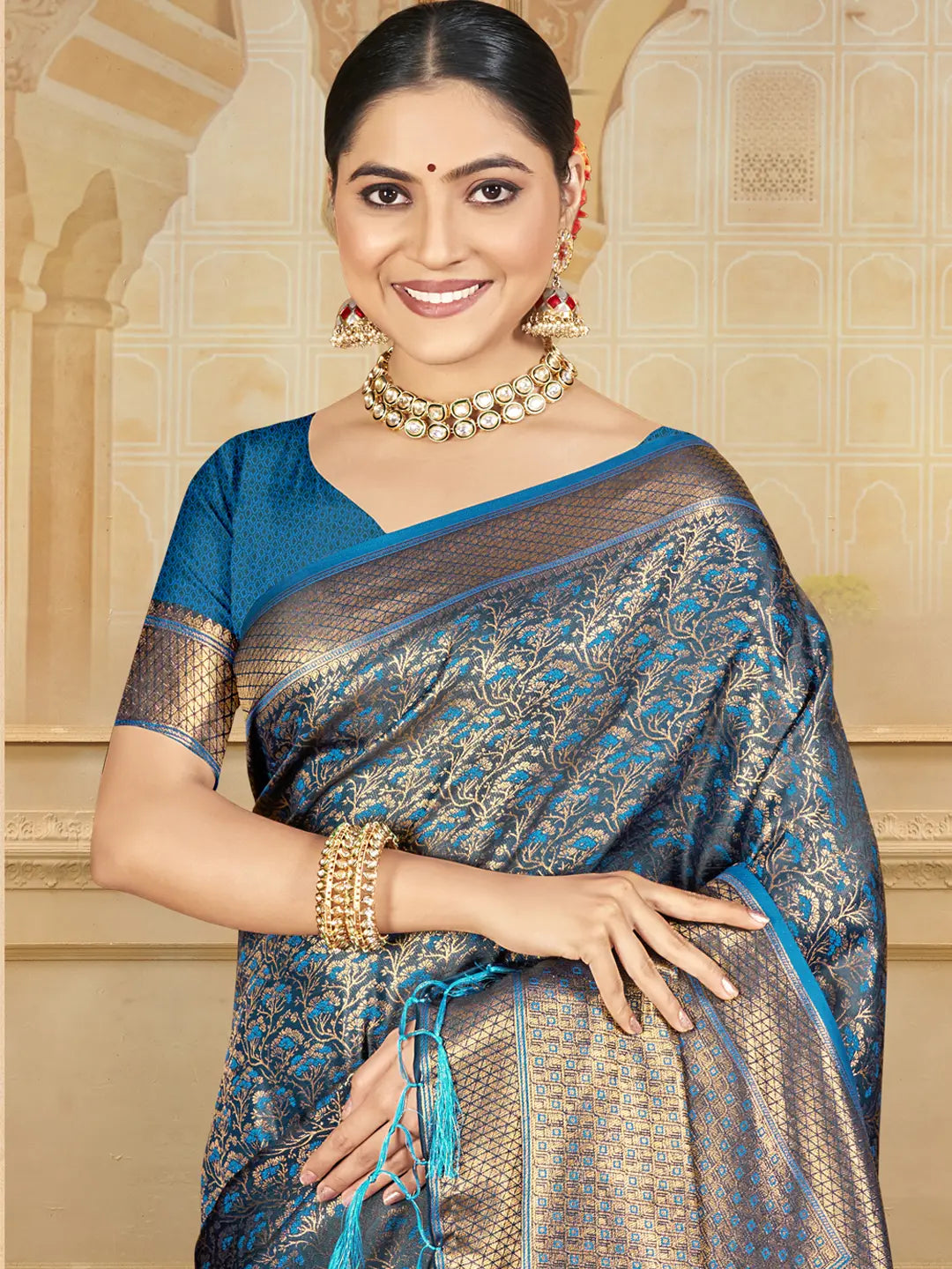 Blue Silk Saree