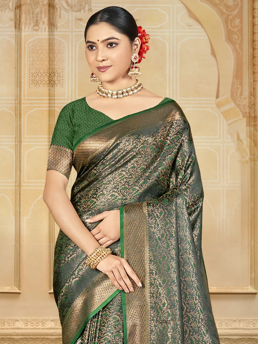 Green Silk Saree