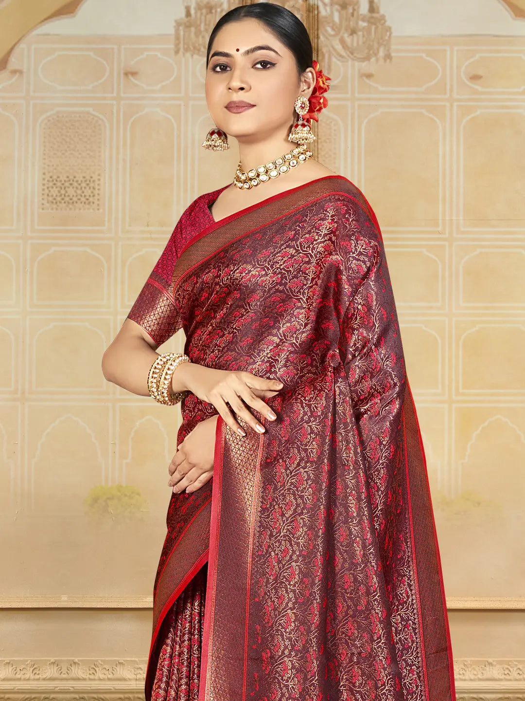 Red Silk Saree