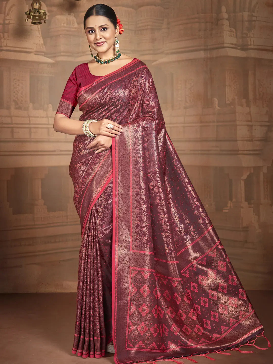 Red Silk Saree