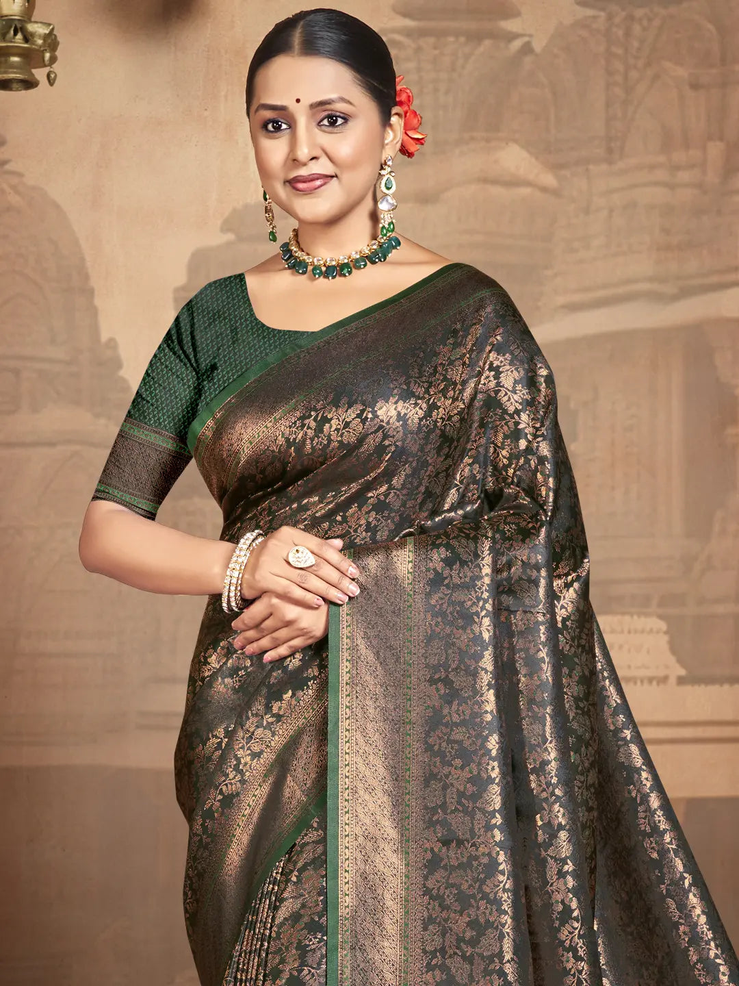 Green Silk Saree