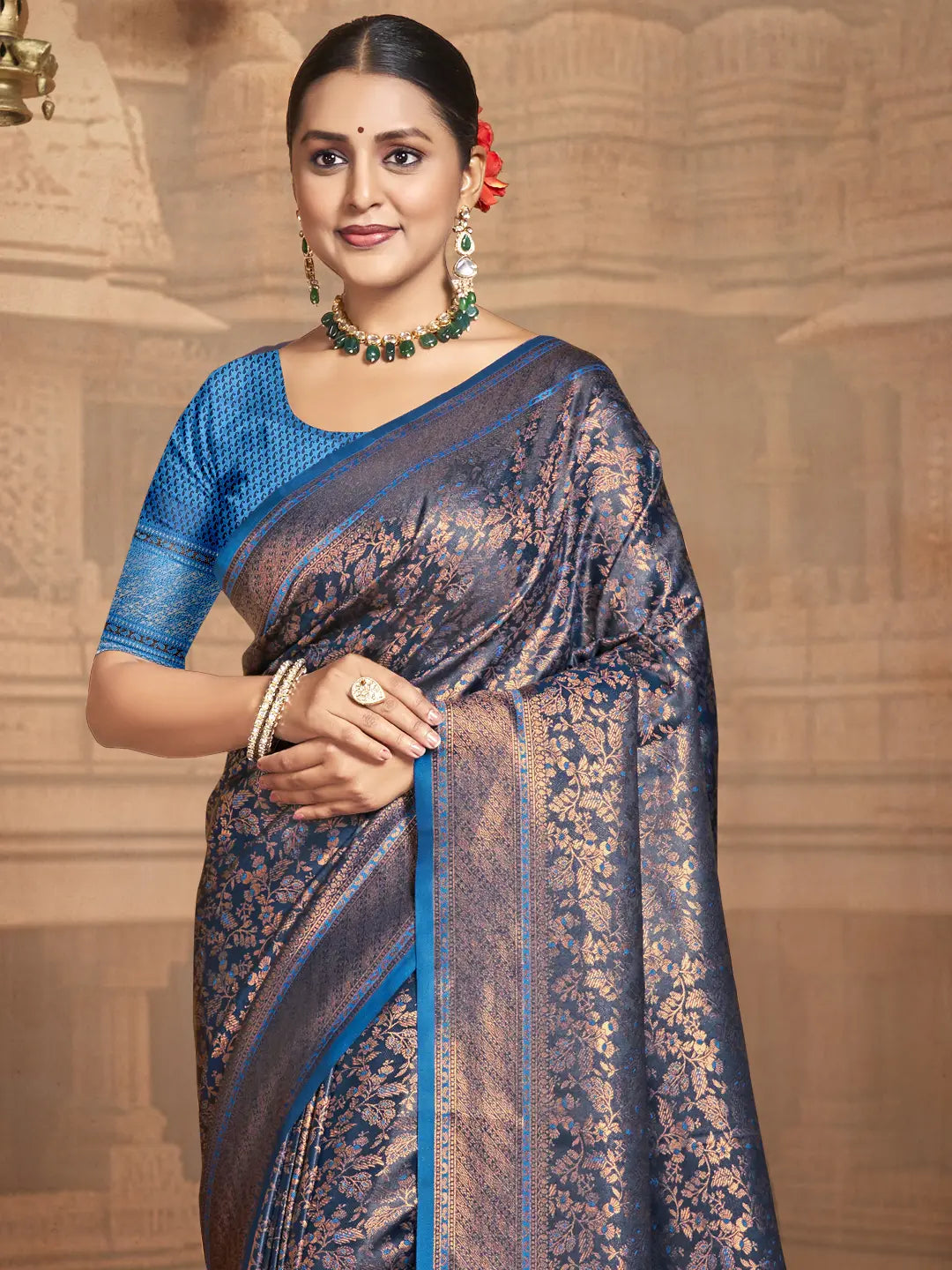 Blue Silk Saree