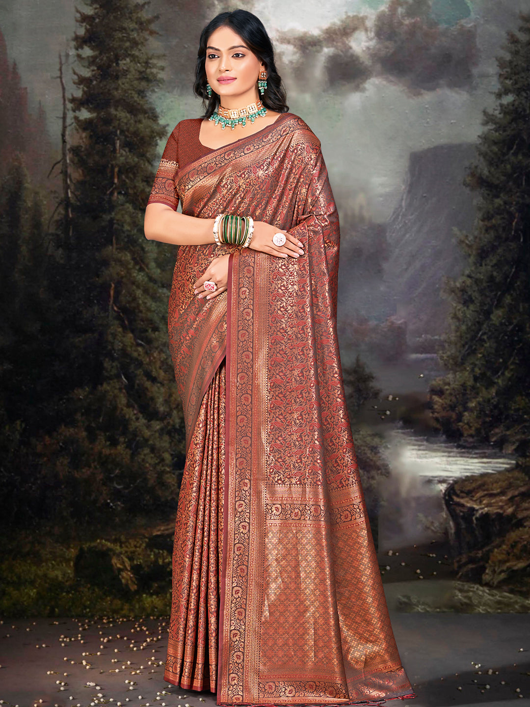 Sangam Beautiful Banarasi Silk Saree