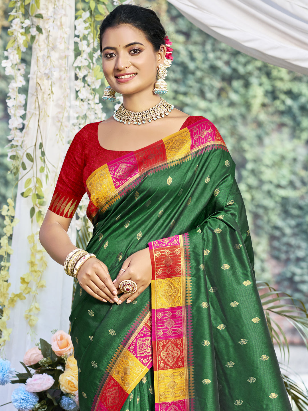 Green Silk Saree