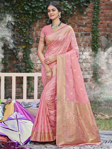 Light Pink Silk Saree