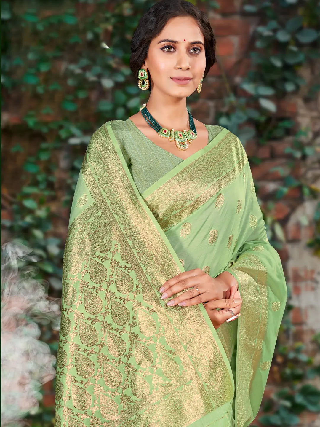 Light Green Silk Saree