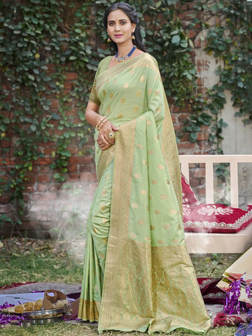 Light Green Silk Saree