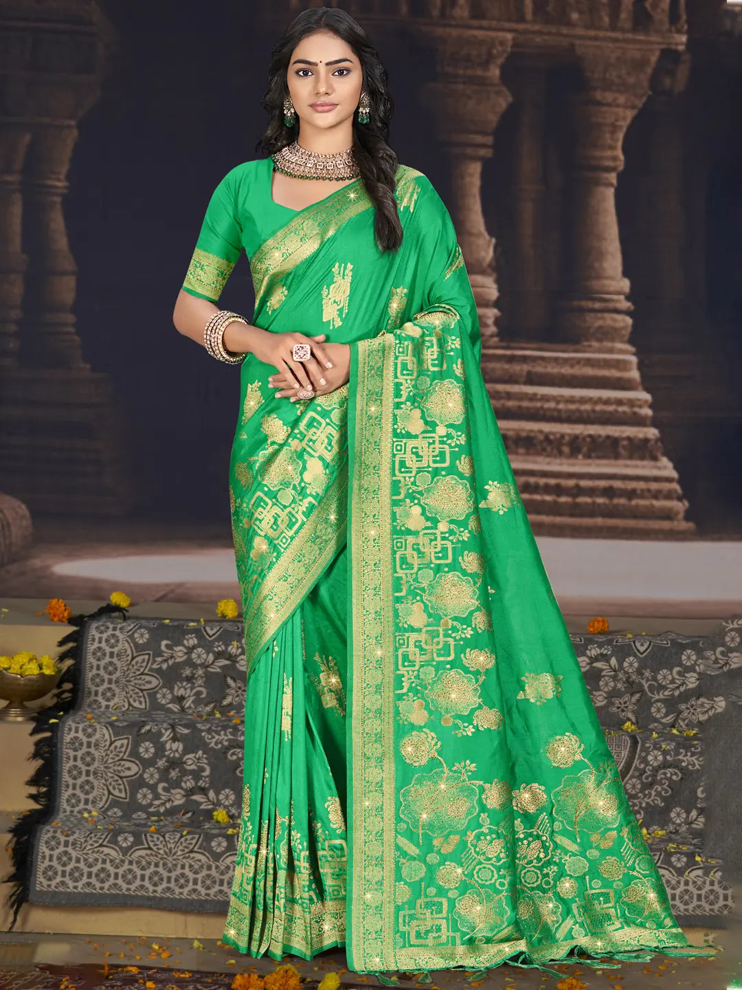 Light Green Silk Saree