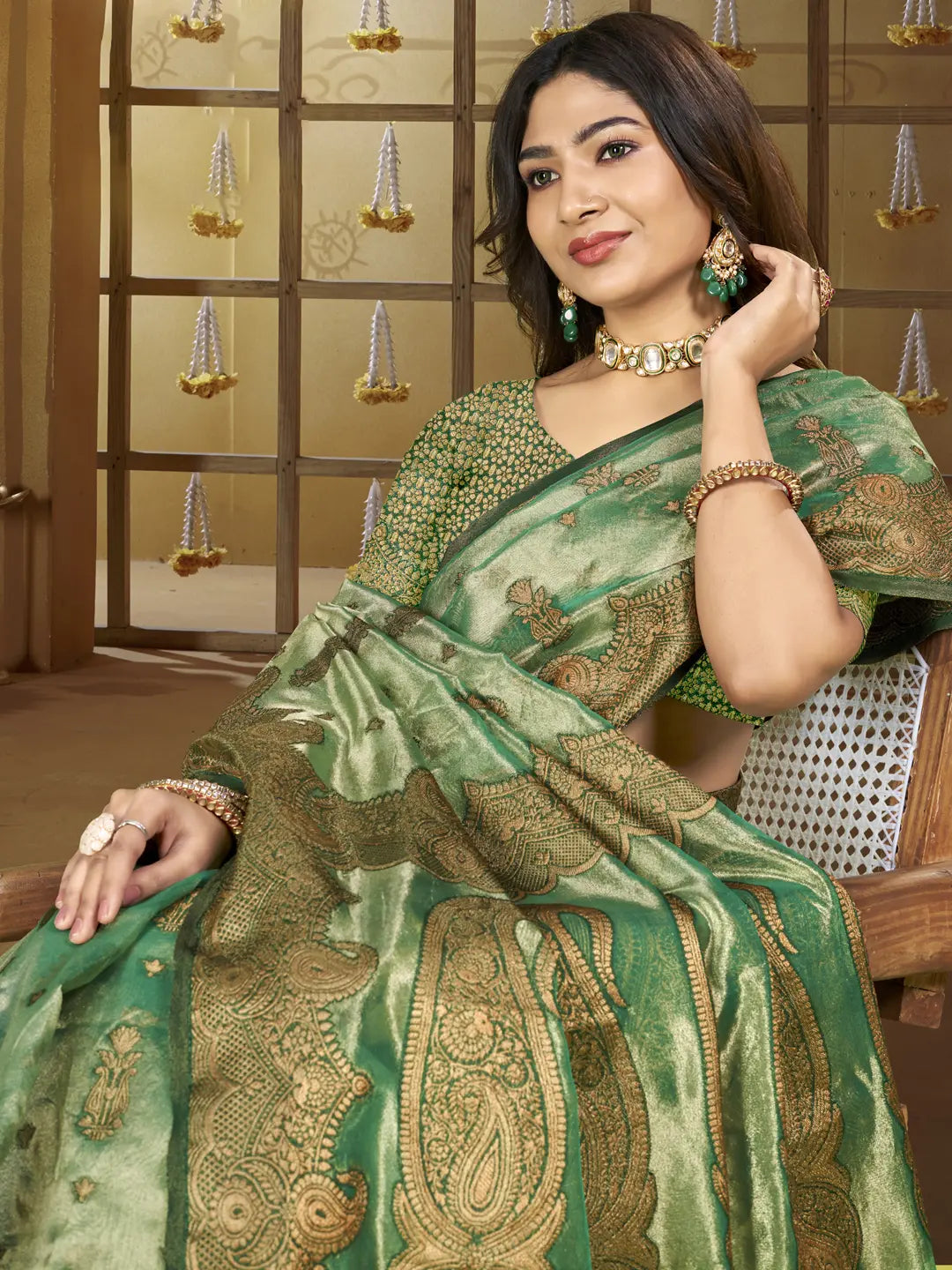 Green Silk Saree