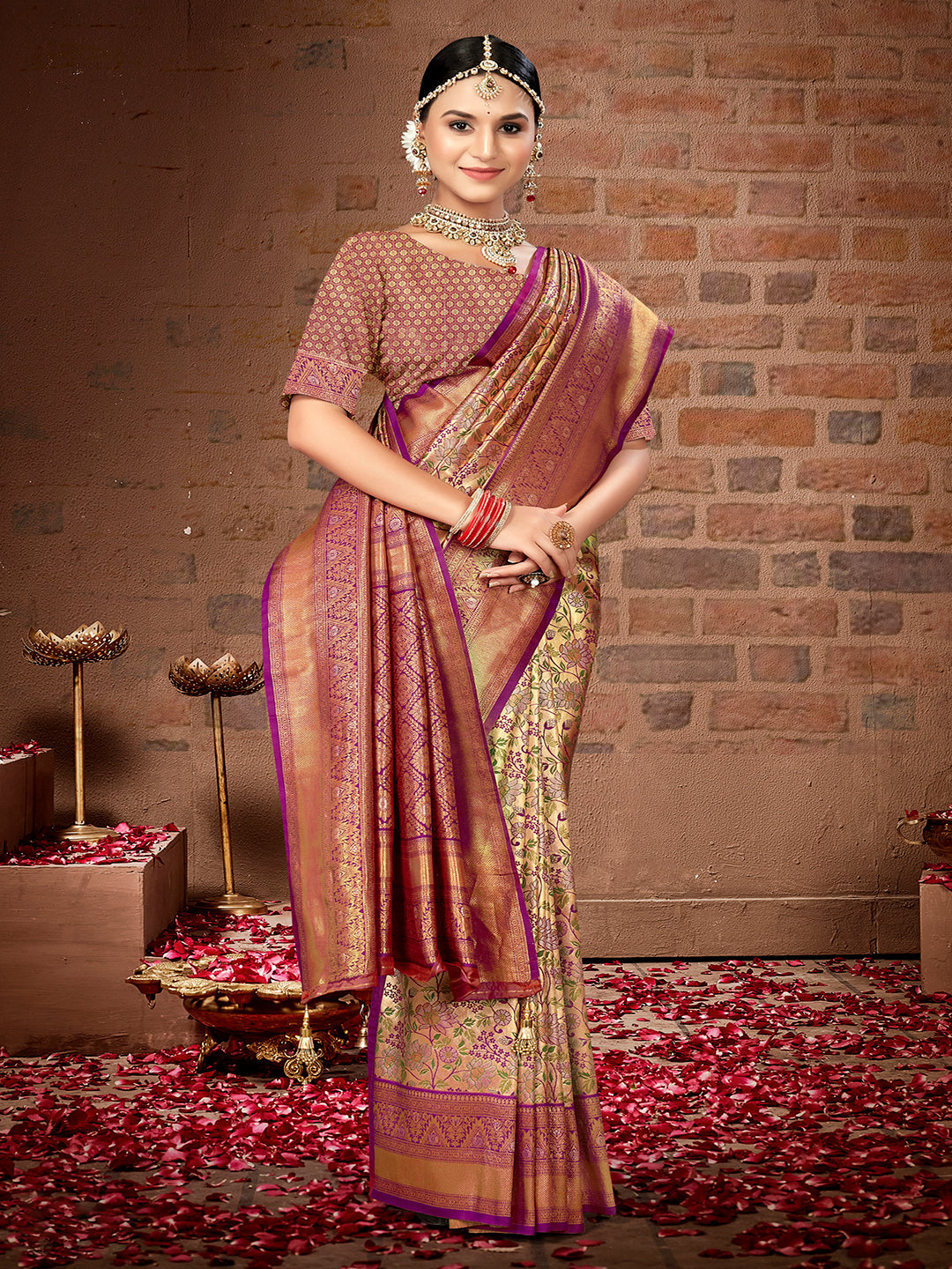 Sangam Beautiful Silk Saree