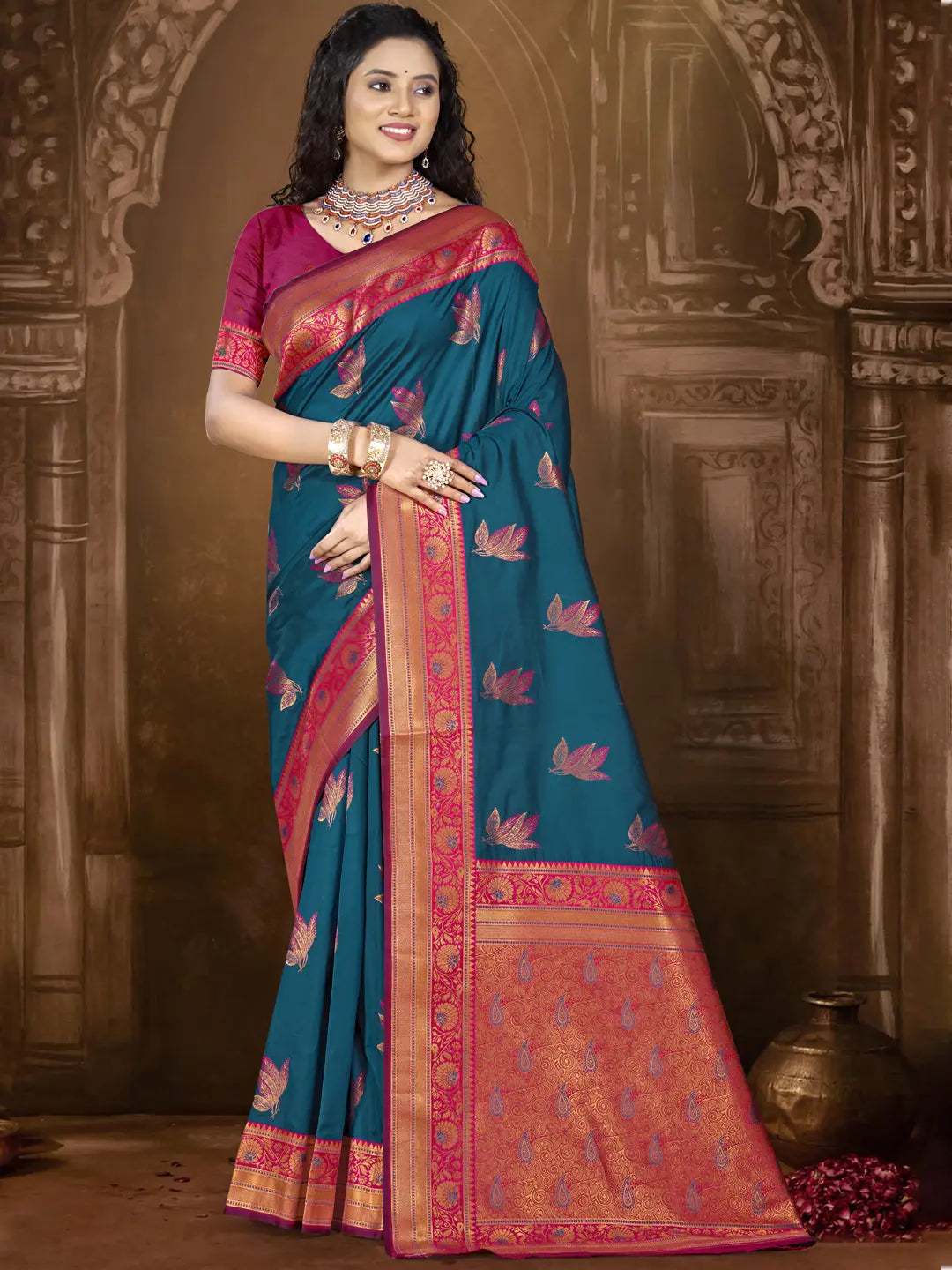 Blue Silk Saree