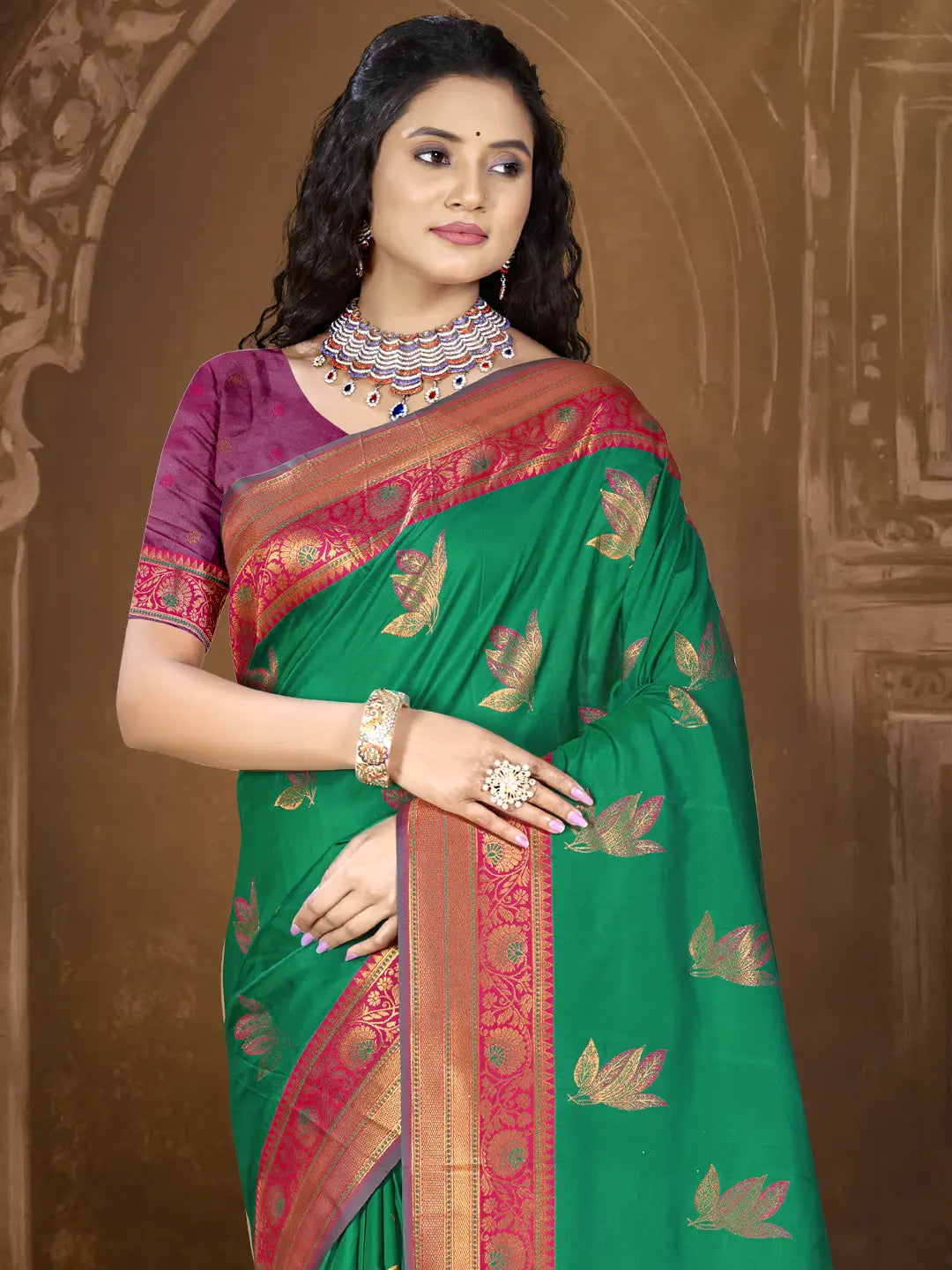 Green Silk Saree