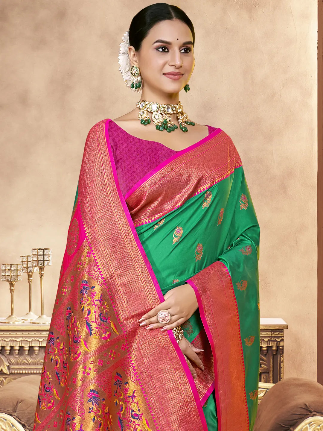 Green Silk Saree