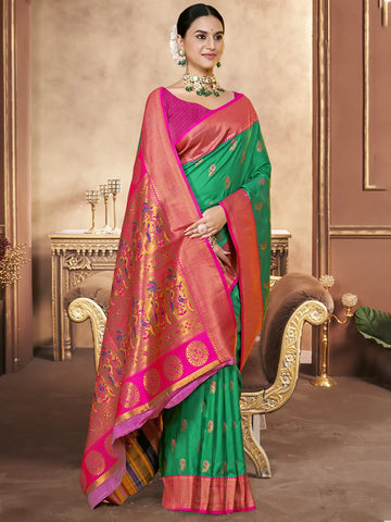 Green Silk Saree