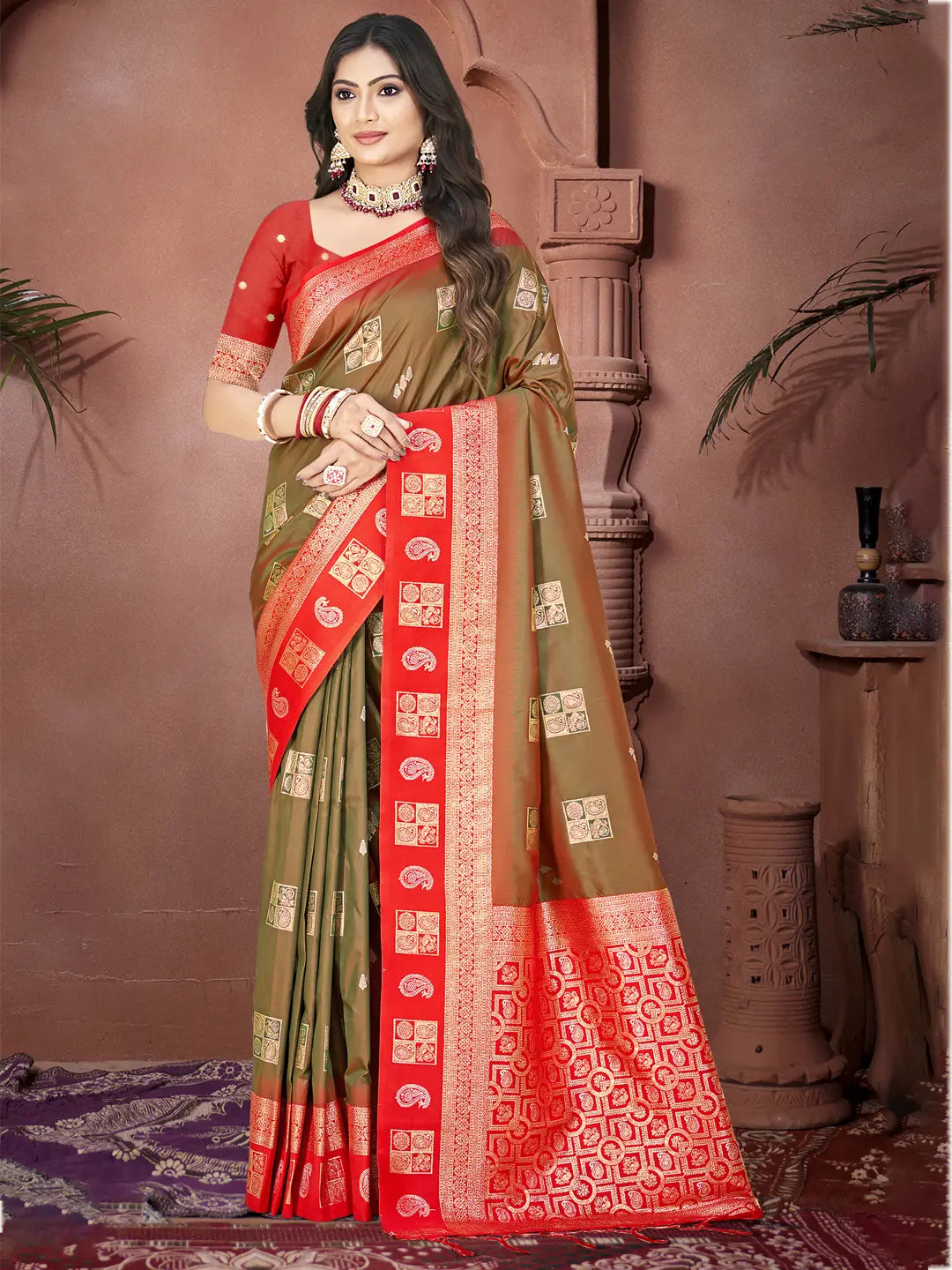 Green Silk Saree