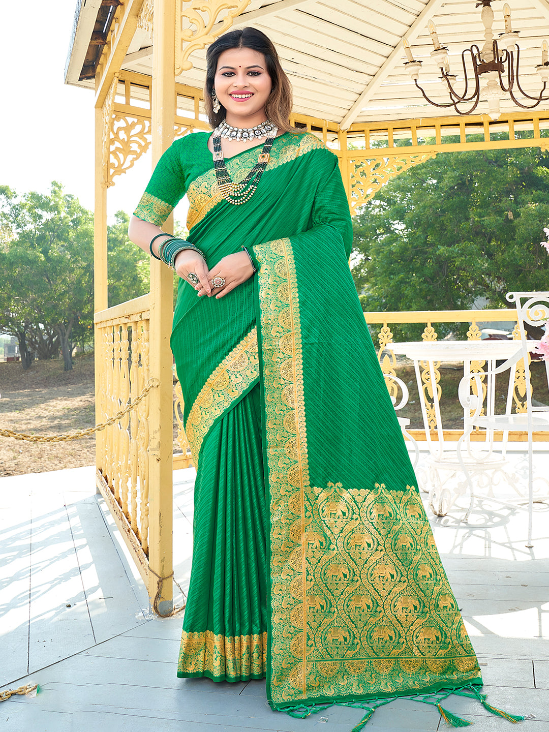 Green Silk Saree