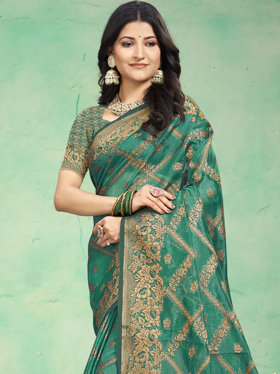 Green Silk Saree