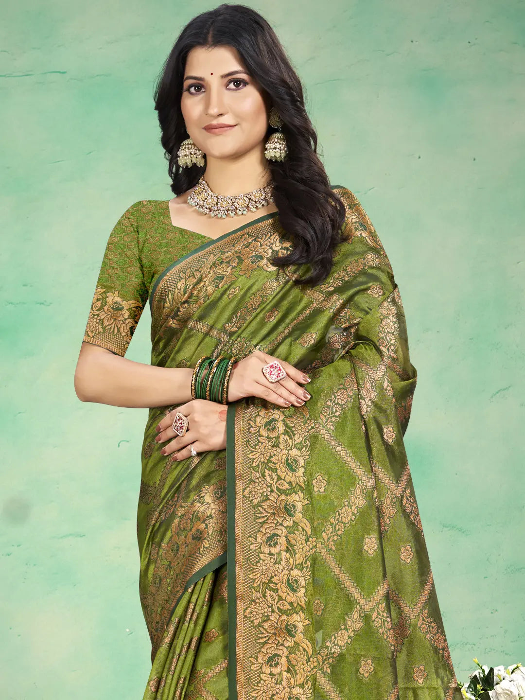 Light Green Silk Saree